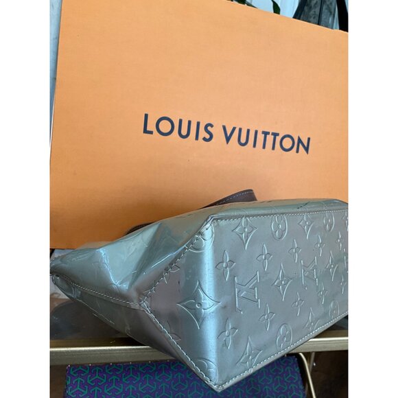 Louis Vuitton Monogram Vernis Bedford Handbag With Leather Handles - Silver & Br - Picture 5 of 12